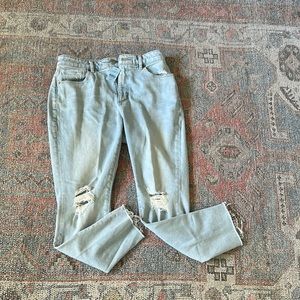 LOFT curvy high waisted jeans